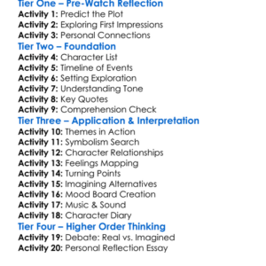 Wander Darkly 2020 Worksheet Activity Booklet