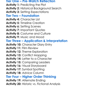 Warrior Queen 1987 Worksheet Activity Booklet