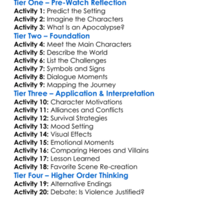 Warriors Of The Apocalypse 2009 Worksheet Activity Booklet