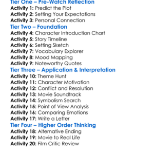 Washed Away 2019 Worksheet Activity Booklet