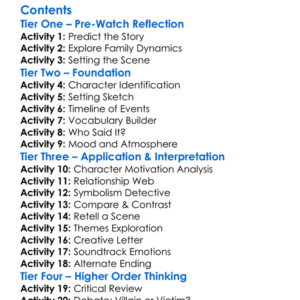 We Have Always Lived In The Castle 2019 Worksheet Activity Booklet