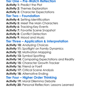 We Own The Night 2007 Worksheet Activity Booklet