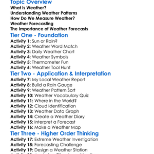 Weather Patterns And Forecasting Worksheet Activity Booklet