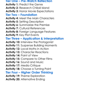 Wekufe The Origin Of Evil 2016 Worksheet Activity Booklet