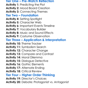 West Coast Gothic 2019 Worksheet Activity Booklet