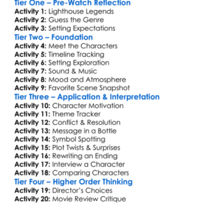 West Skerra Light 2016 Worksheet Activity Booklet