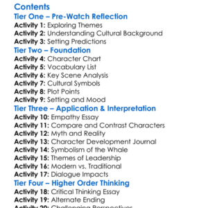 Whale Rider 2002  Check If Variant Used Worksheet Activity Booklet