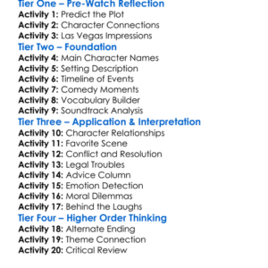 What Happens In Vegas 2008 Worksheet Activity Booklet