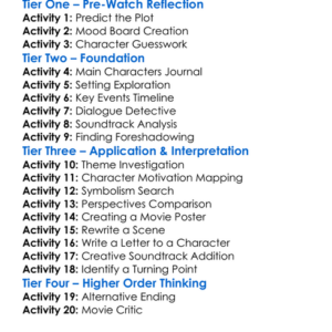 What Hides In Silence 2025 Worksheet Activity Booklet