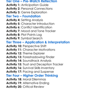What Keeps You Alive 2018 Worksheet Activity Booklet