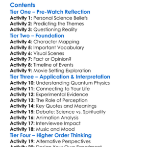 What The Bleep Down The Rabbit Hole 2006 Worksheet Activity Booklet