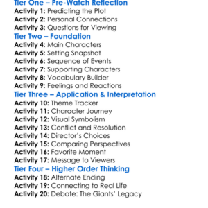 When Giants Walked Here 2024 Worksheet Activity Booklet