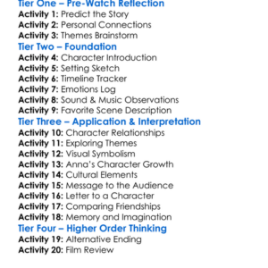 When Marnie Was There Worksheet Activity Booklet