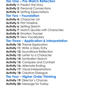 When Swallows Fly Low 2017 Worksheet Activity Booklet