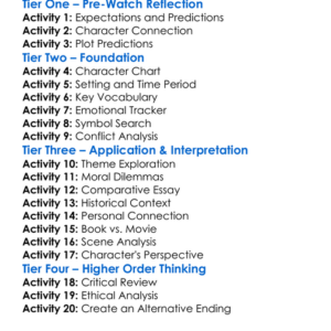 Where The Red Fern Grows 1974 Worksheet Activity Booklet