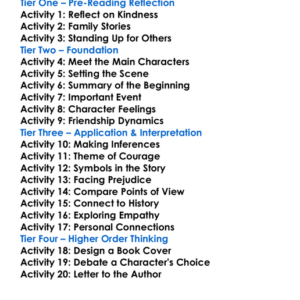 White Bird Rj Palacio Worksheet Activity Booklet