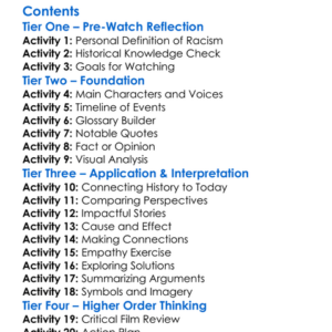 Who We Are A Chronicle Of Racism In America 2022 Worksheet Activity Booklet