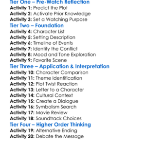 Why The Cattle Wait 2024 Worksheet Activity Booklet