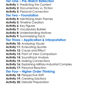 Why We Fight 2005 Worksheet Activity Booklet