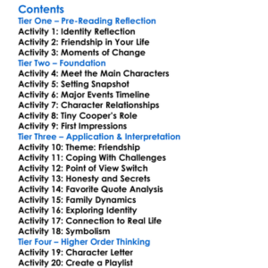 Will Grayson Will Grayson John Green  David Levithan Worksheet Activity Booklet