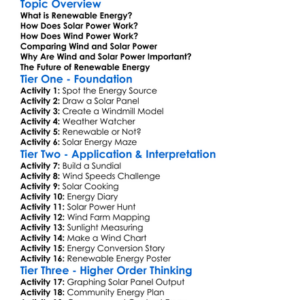 Wind And Solar Power Systems Worksheet Activity Booklet
