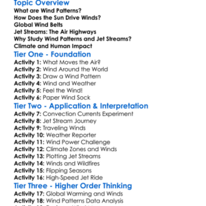 Wind Patterns And Jet Streams Worksheet Activity Booklet
