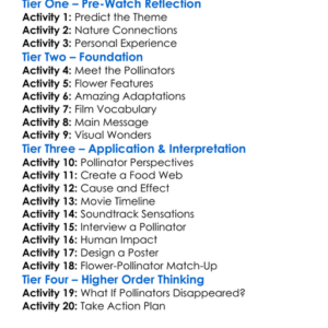 Wings Of Life 2011 Worksheet Activity Booklet