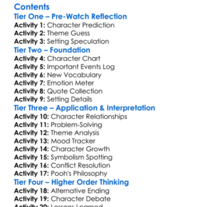 Winnie The Pooh And Tigger Too 1974 Worksheet Activity Booklet