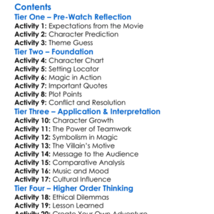 Winx Club 3D Magical Adventure 2010 Worksheet Activity Booklet