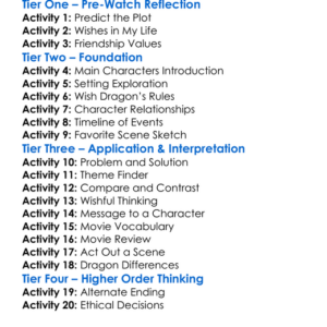 Wish Dragon Worksheet Activity Booklet