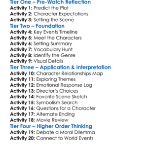 Without Blood 2025 Worksheet Activity Booklet