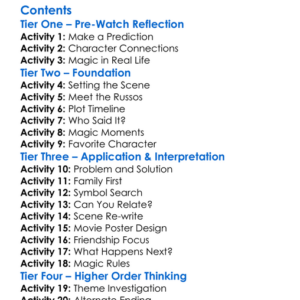 Wizards Of Waverly Place The Movie 2009 Worksheet Activity Booklet