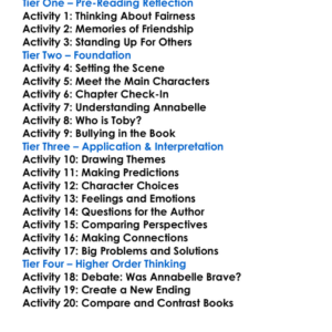 Wolf Hollow Lauren Wolk Worksheet Activity Booklet