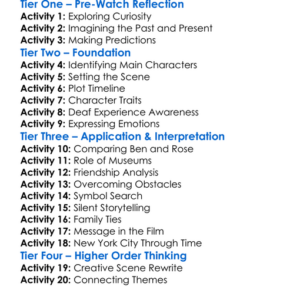 Wonderstruck Worksheet Activity Booklet