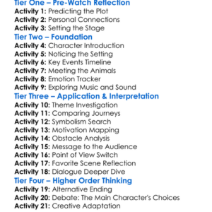Wood Song 2018 Worksheet Activity Booklet