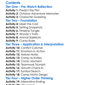 Woody Woodpecker Goes To Camp 2024 Worksheet Activity Booklet