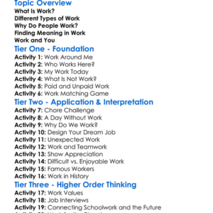 Work And Meaning Worksheet Activity Booklet