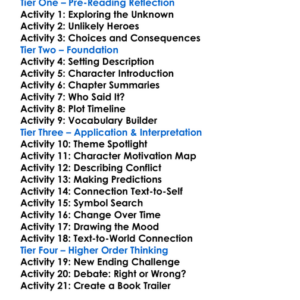 Wormwood G P Taylor Worksheet Activity Booklet