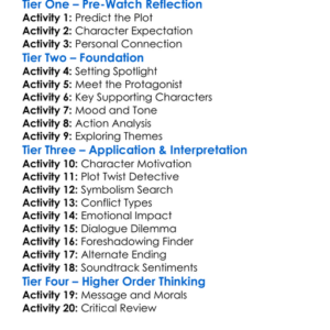 Wrath Of Man 2021 Worksheet Activity Booklet