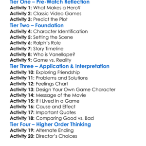 Wreck-It Ralph Worksheet Activity Booklet