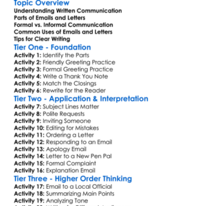 Writing Emails And Letters Worksheet Activity Booklet