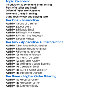 Writing Letters And Emails Worksheet Activity Booklet