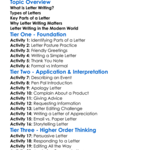 Writing Letters Worksheet Activity Booklet