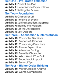 Wrong Turn 5 Bloodlines 2012 Worksheet Activity Booklet