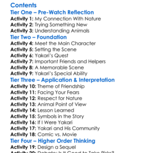 Yakari A Spectacular Journey 2020 Based On Comics Worksheet Activity Booklet