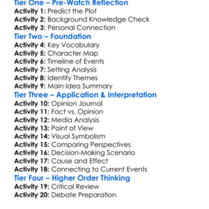 Year One A Political Odyssey 2022 Worksheet Activity Booklet