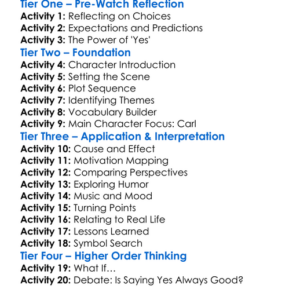 Yes Man Worksheet Activity Booklet