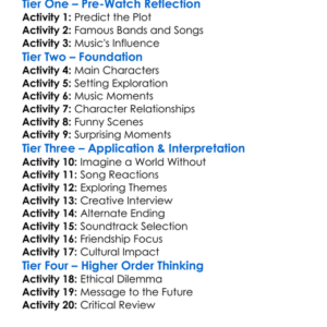 Yesterday 2019 Worksheet Activity Booklet