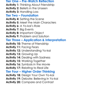 Yo-Kai Watch Forever Friends 2018 Worksheet Activity Booklet