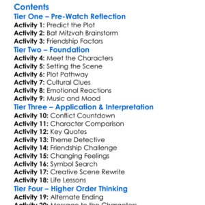 You Are So Not Invited To My Bat Mitzvah 2023 Worksheet Activity Booklet